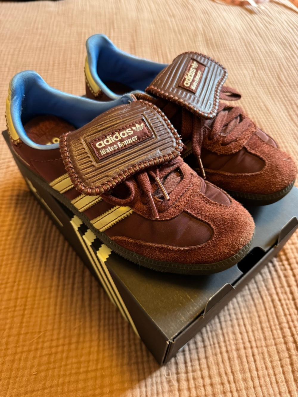 Wales Bonner x adidas Samba Burgundy Suede Sneakers